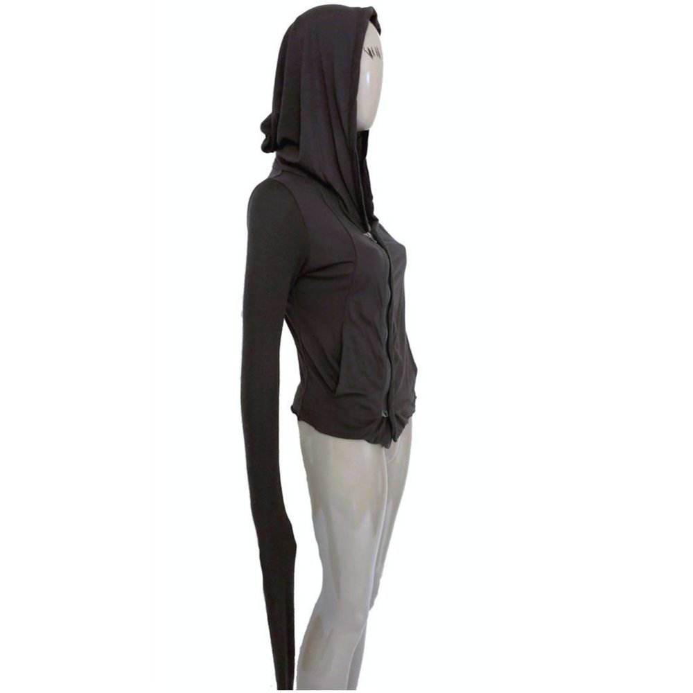 RICK OWENS LILIES ZIP FRONT HOODIE LUXE HOOD - Picture 2 of 12